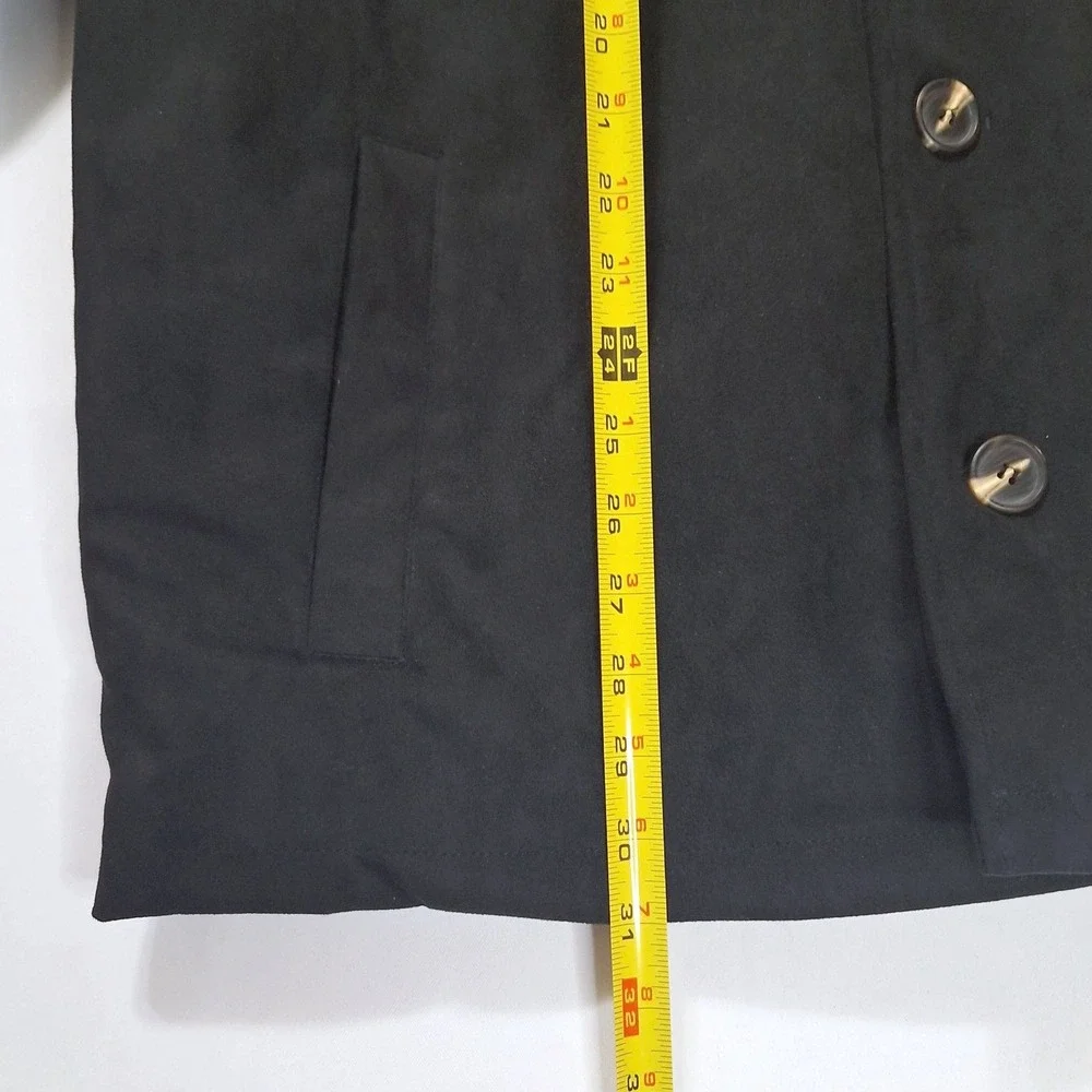 Robert Graham Vegan Suede‎ Field Jacket Men XL Black Quilted RG-132 Shacket NWT
